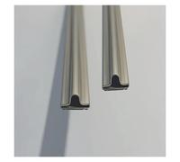 Binario a T da 3,3/3,6/3,9/4,3/4,6/4,9 piedi di lunghezza per cancello scorrevole, 2 pezzi di binari inferiori zincati per progetti di vialetti domestici(L 4.9ft/150cm)