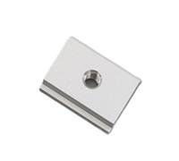 Binario a T in alluminio con fessura for troncatura, lunghezza 30/40/50 cm, binario a T a doppio taglio for lavorazione del legno, 1 pz.(M6)