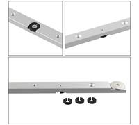 Binario a T seghetto da tavolo mitra 30 mm barra mitra utensile argento 300 mm/4