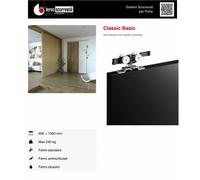 BINARIO ALLUMINIO+KIT 80 KG DELLA TERNO PER PORTA SCORREVOLE DI TUTTE LE MISURE
