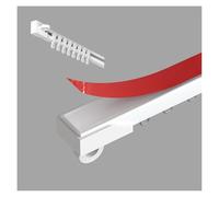 Binario autoadesivo da 500 cm, senza trapano, montaggio a soffitto e parete, per baia e porte, facile da montare, versatile, perfetto per la decorazione di casa e ufficio