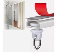 Binario autoadesivo da soffitto da 2,5 m, senza trapano, facile da installare, per 1,1 m a 3 m, perfetto per casa, ufficio e progetti fai da te