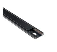 Binario Bernini-2m in alluminio 2 m nero Nero