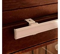 Binario Completo per Tende a Pannello a Finestra-Larghezza da cm 40 a 100 -Profilo velcrato+Supporti Senza forare+Peso (B - cm 45)