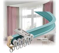 Binario curvo per tenda da parete o soffitto, divisorio per camera da letto, camper, tende da doccia, decorazione per la casa, facile installazione