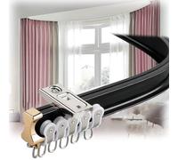 Binario curvo per tenda da soffitto o parete, divisorio per camera da letto, tenda da doccia per camper, soluzione versatile ed elegante per decorare la casa