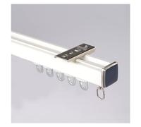 Binario da soffitto da 6 m, in alluminio resistente, per montaggio a parete o a soffitto, perfetto per divisori, colore bianco-B, adatto a 4 pannelli (1,5 m ciascuno)