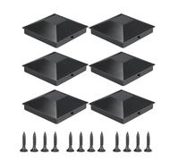 Binario di copertura per recinzione - 3,54x3,54x1,18 nella copertura del | Copripali per ponte in PP, Cappucci per decking verniciati a polvere, Copripali impermeabili da 6 pezzi, Cappucci protet