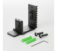 Binario di guida da pavimento con doppie ruote per uno scorrimento fluido, larghezza regolabile per diverse dimensioni della porta, realizzato in robusto acciaio al carbonio