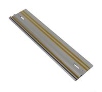 Binario di guida in alluminio estruso per sega circolare, 300 mm/400 mm, accessorio da banco per la lavorazione del legno, con connettori e morsetti (400 mm)