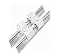 Binario di guida lineare - Blocco scorrevole per cuscinetti lineari a binario rotondo supportato per la lavorazione del legno, stampanti CNC e apparecchiature di automazione - Movimento fluido e