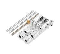 Binario di guida lineare, Guida Lineare Set Da 15 Pezzi Vite T8 Supporto Per Sedile Con Cuscinetto Per Albero Ottico Fai-da-te Trapezoidale Adatto Per Fresatrice CNC Fatta In Casa(8-350mm)