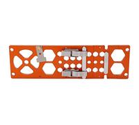 Binario di guida per ad angolo retto arancione per la lavorazione del legno Binario di guida leggero a 90 gradi per circolare Binario di guida robusto e resistente in lega di