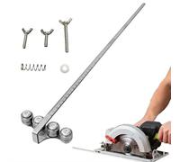 Binario di guida per sega circolare in acciaio inossidabile, calibro di posizionamento regolabile da 50 cm, per lavorazione del legno, attacco di precisione per taglio in linea retta, compatibile con