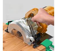 Binario di guida per sega circolare regolabile per macchine da taglio da 10,2 cm, base per la lavorazione del legno con regolazione della larghezza di 14,3-21 cm, materiale PP, Lightweig (2 pezzi)