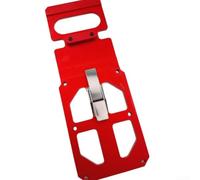 Binario di guida per sega elettrica per la lavorazione del legno, con piastra ad angolo retto, per seghe circolari TS55 TS75, con clip laterale regolabile per un uso stabile (rosso)