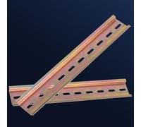 Binario di montaggio su guida DIN scanalata in 2 pezzi per interruttori automatici miniaturizzati C45/DZ47, larghezza 35 mm × altezza 7,5 mm, lunghezza regolabile 10-50 cm, S (10 cm)