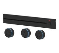 Binario di presa di corrente montato rimovibile da parete per cucina e ufficio con interruttore di protezione Binario scorrevole elettrico portatile per uso domestico