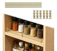 Binario di Protezione per Scaffale Binario di Supporto per Mensole da Cucina in Ottone, Mensole Sospese per La Casa, Asta Decorativa da 20-100 cm, Protezione di Sicurezza Contro(2PCS,27in/68cm)
