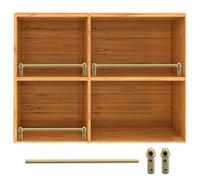 Binario di Protezione per Scaffale Rail per Scaffali in Ottone 1/2/3/4/5/8/10 Pezzi, Barriera a Tubo Rotondo Personalizzabile Previeni la Caduta Degli Oggetti(3PCS,62cm/24.4")