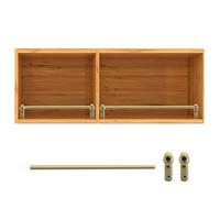 Binario di Protezione per Scaffale Rail per Scaffali in Ottone 1/2/3/4/5/8/10 Pezzi, Barriera a Tubo Rotondo Personalizzabile Previeni la Caduta Degli Oggetti(2PCS,86cm/33.9")