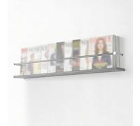 Binario di Protezione per Scaffale Set di Ringhiere per Mensole Moderno e Versatile, Asta Decorativa per La Casa Che Protegge Dalle Cadute, Barriera in Tubo Tondo(Silver,22cm/8.7")