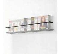 Binario di Protezione per Scaffale Set di Ringhiere per Mensole Moderno e Versatile, Asta Decorativa per La Casa Che Protegge Dalle Cadute, Barriera in Tubo Tondo(Black,22cm/8.7")