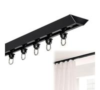 Binario di scorrimento diritto del sistema della pista della tenda per il soggiorno e la camera da letto Montaggio a parete/soffitto Materiale di alluminio durevole Funzionamento regolare & facile