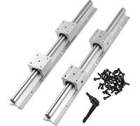 Binario di scorrimento lineare SBR20 1500 mm con cuscinetti SBR20UU | 2 guide lineari con 4 blocchi di cuscinetti per un movimento fluido in macchine CNC e progetti di automazione