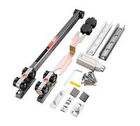 Binario di sospensione for porta scorrevole, guida invisibile for, tampone smorzamento, puleggia for binario for, set completo ferramenta(With 2m track)
