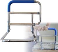 Binario di supporto per letto per anziani, altezza e lunghezza regolabili, aiuto per la mobilità di sicurezza per salire e scendere dal letto