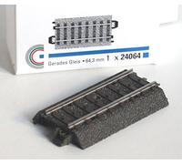 H0 mrklin c con massicciata 24064 binario diritto 64.3 mm
