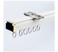 Binario divisorio montato a soffitto, 4 m / 13.1ft, guida in alluminio resistente, funzionamento silenzioso, lunghezza e colore personalizzabili, ideale per la separazione degli spazi e soluzioni per