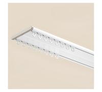 Binario Doppio congiunto, Binario per Tenda Scorrevole Ultrasottile e Silenzioso, Asta per Tenda in Alluminio per Tende Doppie, Montaggio a soffitto (600 cm (4 x 150 cm))
