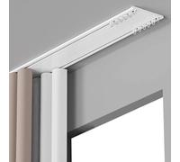 Binario Doppio per Tende Invisibile Binario per Tende Silenzio da 1 A 6M Binario A Soffitto per Tende per Commerciale Appartamento Albergo Ospedale(A,11.8ft/3.6m)