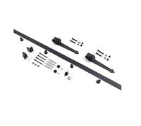 Binario E Rullo For Porta Scorrevole, Kit Di Ferramenta For Porte Scorrevoli, Adatto For Magazzini Bagni(49.2" Track (Single Door))
