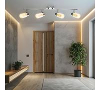 Binario Faretti Spot da Soffitto Plafoniera Regolabile 3D Effetto Lampada