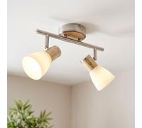 Binario Faretti Spot da Soffitto Vetro Legno Metallo Plafoniera Mobile [EEK: Non valutato]
