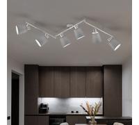 Binario Faretti Spot Plafoniera da Soffitto Mobile Tessuto Soggiorno L 145 CM [EEK: Non valutato]