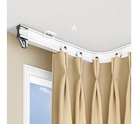 Binario flessibile per tenda per Bay & RV Room Divisori 3,5 m binario da soffitto resistente carico facile installazione perfetta per uso domestico e in viaggio.