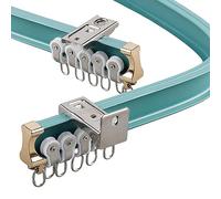 Binario flessibile per tende da soffitto, 4 m e 6 m, divisorio e soluzione per la privacy, resistente, per grandi tende, montaggio a parete, soffitto, asta per tenda da doccia