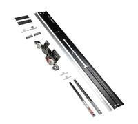 Binario For Appendiabiti For Porta Ghost Con Buffer A Due Vie | Modello GD-212, for porta fantasma in legno, con apertura superiore, binario invisibile, respingente a due vie, kit