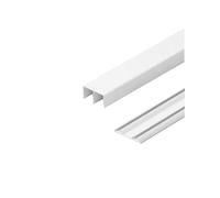 Binario for porta scorrevole for armadio ad alta resistenza for programma a tripla guida - Kit di sostituzione delle ruote silenziose for porte di armadi, fienili e porte in vetro(Cream,110cm/43in)