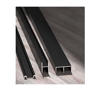 Binario for porta scorrevole in vetro for un funzionamento fluido, binario scorrevole doppio a forma di montagna for vetrine, binario in tre pezzi, for vetrine e librerie(230cm/7.5ft)