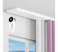 Binario For Tende A Doppia Filad, Aste Per Tende Silenziose Per Uso Intensivo Binario Per Tende In Lega Di Alluminio Binari Per Tende A Caduta Per Uso Intensivo Divisorio Stanze(White,2m/6.6ft)