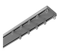 Binario For Tende A Doppia Filad, Binario Nascosto E Silenzioso Per Tende Set Di Binari Soffitto Per Divisori Facile Da Installare(Gray,3.9m/12.8ft)