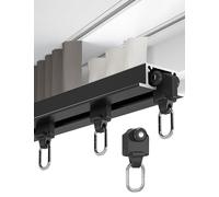 Binario invisibile per tende da soffitto, sistema silenzioso a rullo, per balcone e doccia, funzionamento liscio, decorazione moderna per la casa, facile installazione