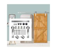 Binario laterale for porta scorrevole, binario for porta scorrevole che consente di risparmiare spazio ed è adatto for i bagni, binario sospeso silenzioso in acciaio inossidabile(230cm track)