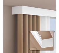 Binario per Bay Soffitto-Mount Cornice Deflettore con Staffe 6,5 m/21.3ft Divisorio Pannello Copertura Ele ain Pelmet Solut