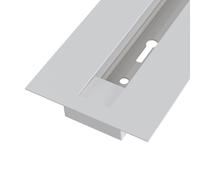 Binario per Faretti da Incasso 1m in Alluminio per Sistema Illuminazione Binario Monofase Bianco
